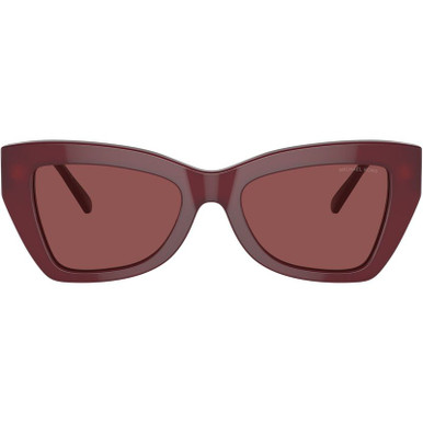 Montecito MK2205 - Dark Red Transparent/Cordovan Lenses