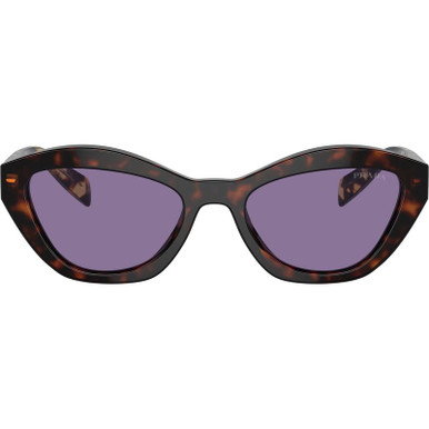 Prada PRA02SF - Havana/Violet Mirror Lenses