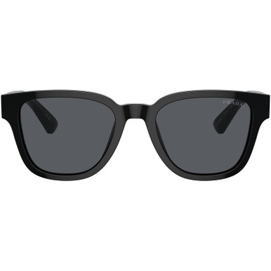 Prada PRA04S - Black/Blue Vintage Glass Lenses