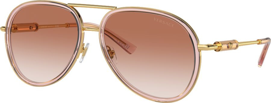 Versace VE2260 Brown Transparent/Pink Gradient Lenses