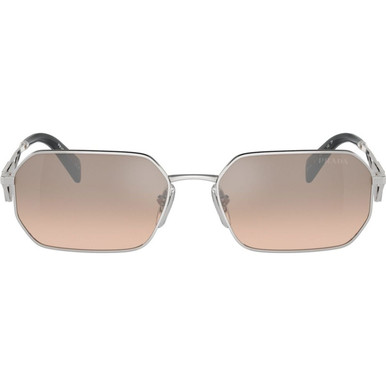 Prada PRA51S - Silver/Brown Mirror and Silver Gradient Mirror Lenses