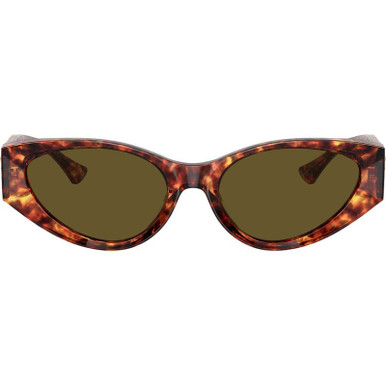 Versace VE4454, Havana/Dark Brown Lenses