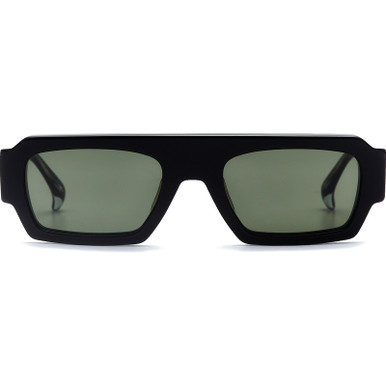 AM Eyewear Howie, Black/Brit Green Lenses