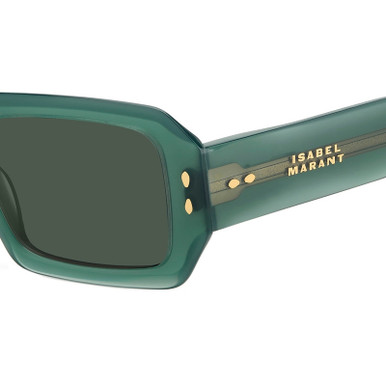 Isabel Marant Lizzy Sunglasses IM0144S 1EDQT Green 53mm Isabel Marant Im 0144/S Green/Green Sunglasses | Afterpay main image 3