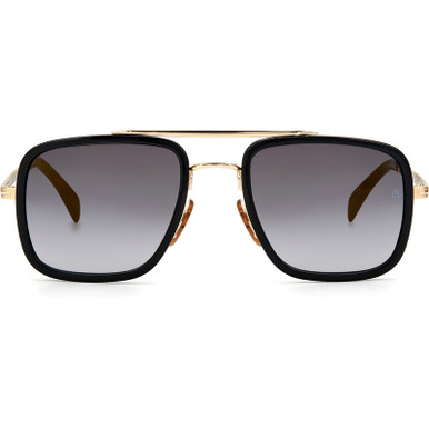 DB 7002/S - Gold Black/Grey Gold Gradient Mirror Lenses