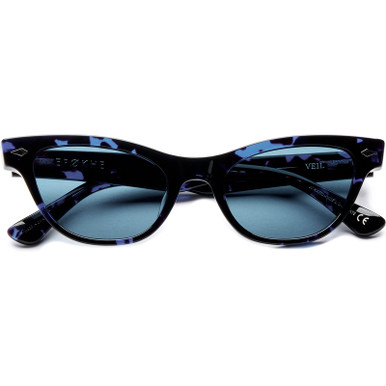 Veil - Blue Tortoise Polished/Blue Lenses