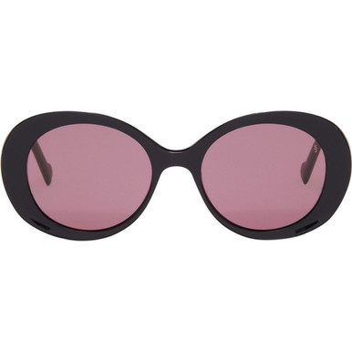 Black/Burgundy Lenses