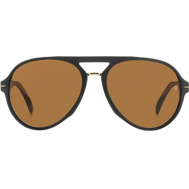 David Beckham DB 7005/S - Matte Black/Brown Lenses