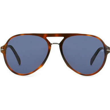 David Beckham DB 7005/S, Red Havana/Blue Avio Lenses
