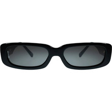otra sunny matte black sleek rectangular 90\'s retro sunglasses eyewear NEW Amazon.com: Mens Women main image 3