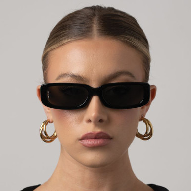 Shop the Otra Sunny Sunglasses Black/Smoke | Afterpay