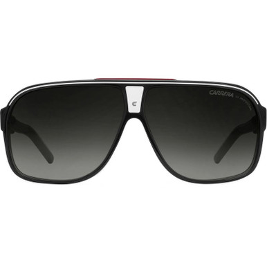 Carrera Grand Prix 2, Black, White and Red/Dark Grey Gradient Lenses