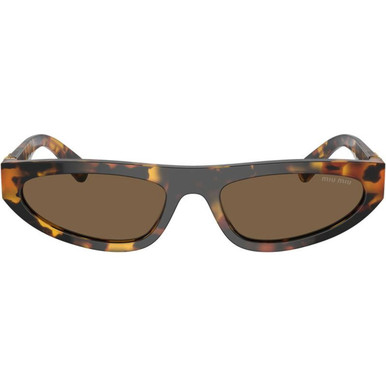 Miu Miu MU07ZS - Honey Havana/Dark Brown Lenses