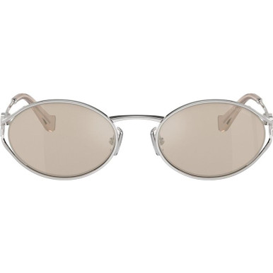 Miu Miu MU52YS - Silver/Pale Gold Lenses