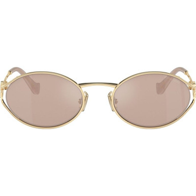 Miu Miu MU52YS - Pale Gold/Pink Gold Lenses