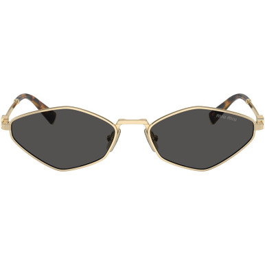 Miu Miu MU56ZS, Pale Gold/Dark Grey Lenses