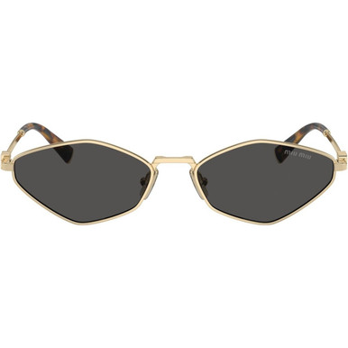 Miu Miu MU56ZS - Pale Gold/Dark Grey Lenses