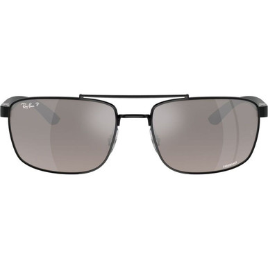 Ray-Ban Chromance RB3737CH - Black/Light Grey Mirror Polarised Lenses