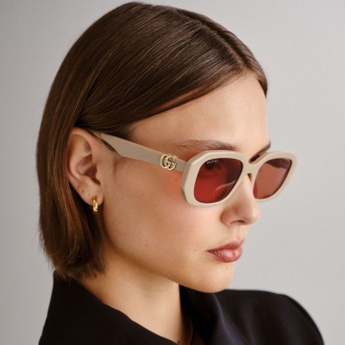 Shop GUCCI Gg1535s Nude/Brown Lenses | Klarna display picture 1