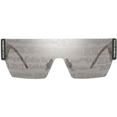 DG2233 - Black/Grey Silver with Gold Graffiti Lenses