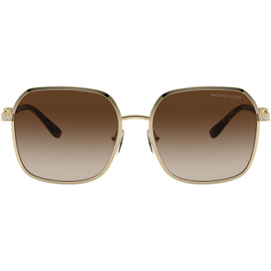 Cadiz MK1145B - Shiny Light Gold/Brown Gradient Lenses