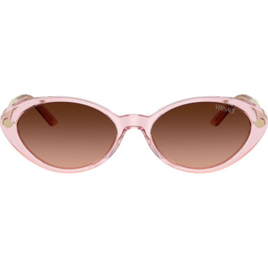 Transparent Pink/Grey Pink Gradient Lenses