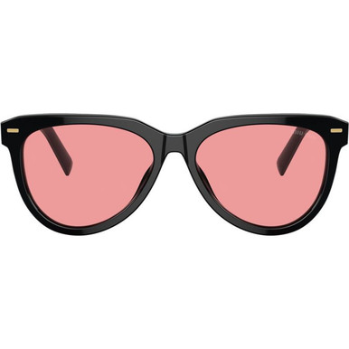 Miu Miu MU12ZS - Black/Pink Lenses