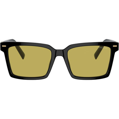 Miu Miu MU13ZS - Black/Olive Green Lenses