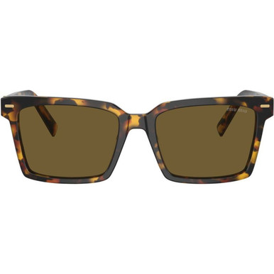 Miu Miu MU13ZS - Honey Havana/Dark Brown Lenses