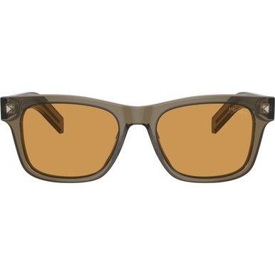 Prada PRA17S - Transparent Earth/Light Brown Photochromic Glass Lenses 54 Eye Size