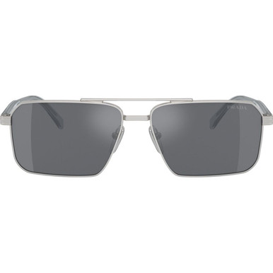 Prada PRA57S - Silver/Dark Grey Flash Silver Lenses 61 Eye Size