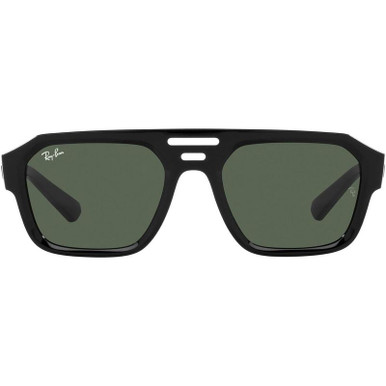 Ray-Ban Corrigan RB4397 - Black/Dark Green Lenses