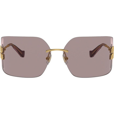 Gold/Light Purple Brown Lenses