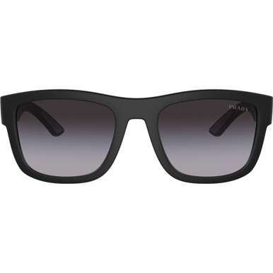Prada Linea Rossa PS01ZS - Matte Black/Grey Gradient Lenses