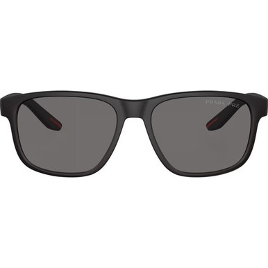 Prada Linea Rossa PS06YS - Black Rubber/Dark Grey Polarised Lenses