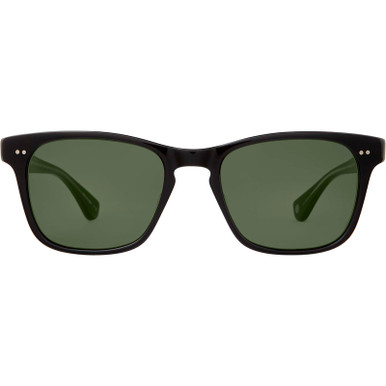 Garrett Leight Torrey - Black/Green G15 Lenses