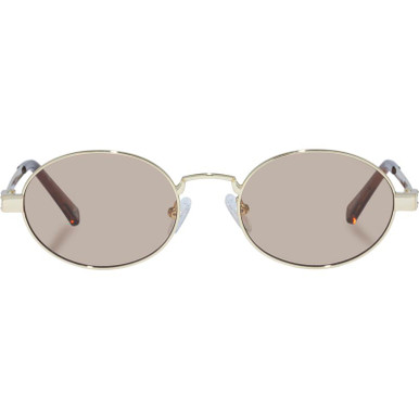 Le Specs Poseidon Deux, Gold/Tan Tinted Lenses