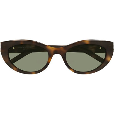 Saint Laurent SLM115 - Tort/Green Lenses