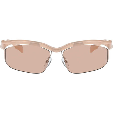 Prada PRA25S - Opal Peach/Light Brown Lenses