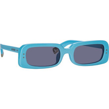 Jacquemus Azzurro Sunglasses Light Blue And Silver/Light Grey