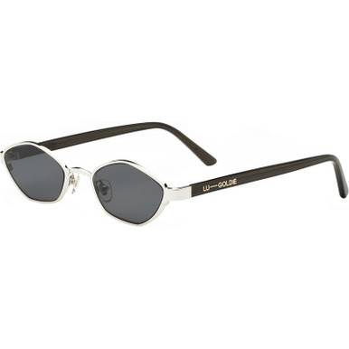 LU-GOLDIE - FARRAH - Black & black lens Sunglasses - Lu Goldie Farrah Lu Goldie Farrah - BLACK – Cheetah Five main image 4