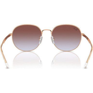 Ray-Ban RB3727D Sunglasses Rose Gold/Light Blue Violet Gradient
