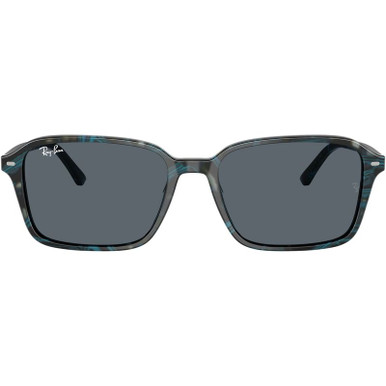 Ray-Ban Raimond RB2231, Transparent Fantasy Blue and Grey/Blue Glass Lenses 56 Eye Size