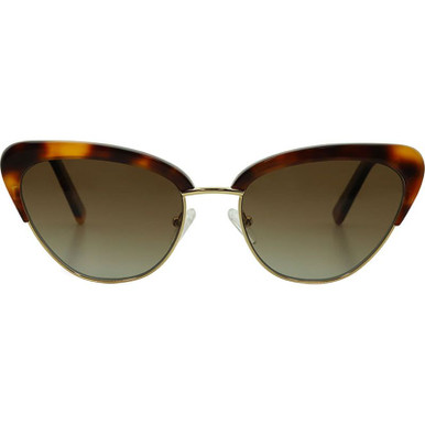 Bask Eyewear Peggy - Tea Tort/Brown Gradient Polarised Lenses