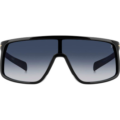 David Beckham DB 99/Visor - Black Gold/Dark Blue Gradient Lenses