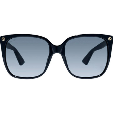 GUCCI 0022S, Black/Grey Lenses