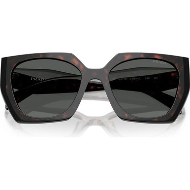 Prada PR15WS 24B40L Sunglasses Dark Havana/Black Square Frame, Dark Grey Lenses Prada PR15WS 24B40L-54 Root Black / Dark Grey Lenses main image 2