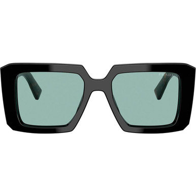 Prada PR23YS - Black/Petrol Green Lenses