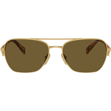 Prada PRA50S - Gold/Dark Brown Lenses