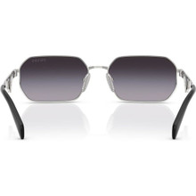 Shop Prada PRA51S Sunglasses Silver/Grey Gradient | Afterpay display picture 1